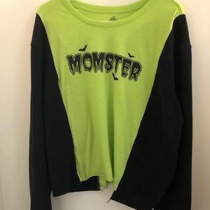 Momster crewneck rework.